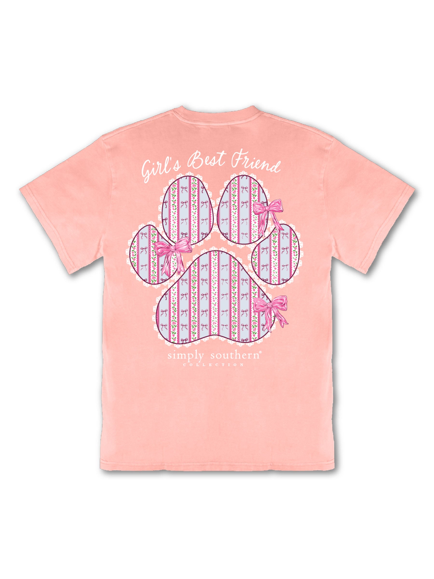Simply Southern Best Friend Paw Mineral Washed T-Shirt