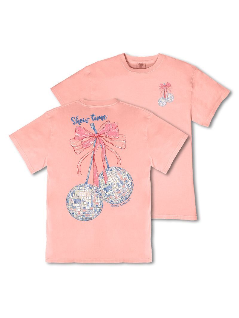 Simply Southern Show Time Mineral Washed T-Shirt - SimplyCuteTees