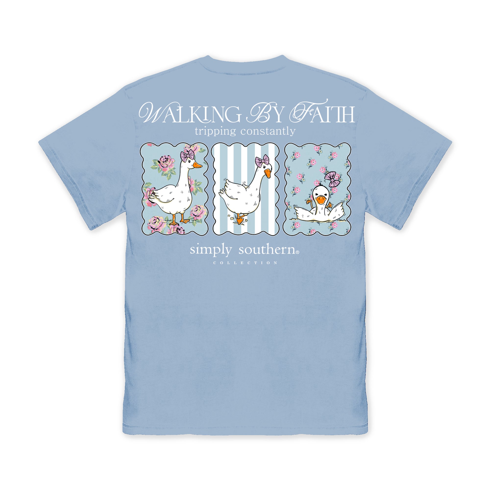 Simply Southern Faith Tripping Goose Mineral Washed T-Shirt