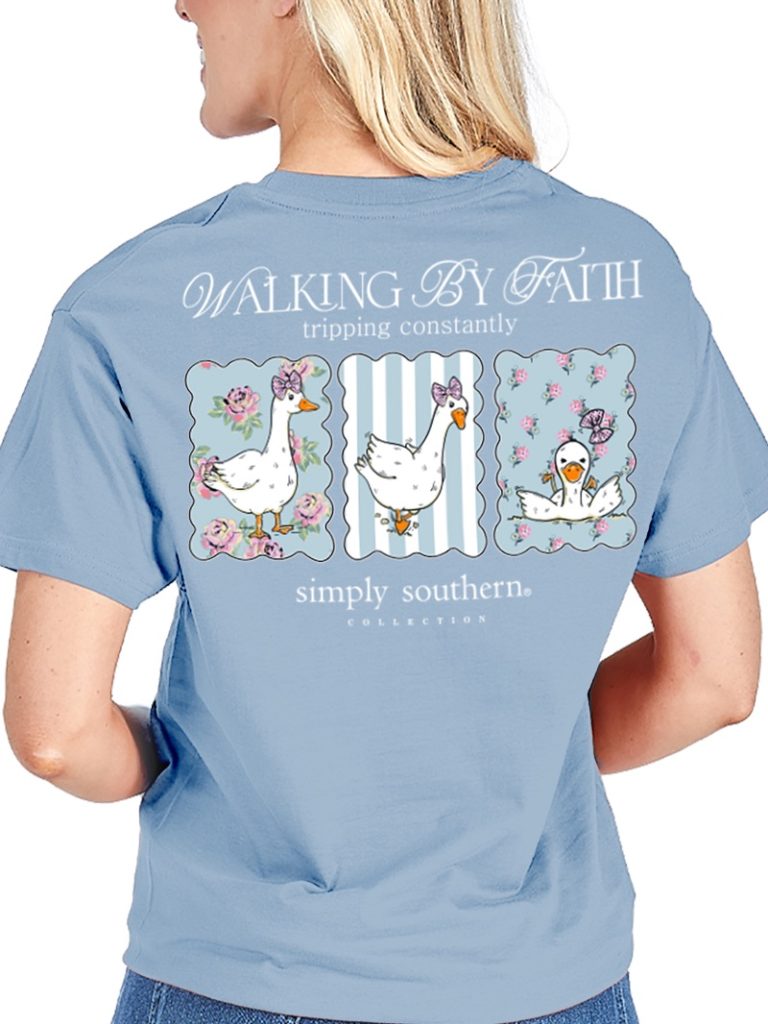 Simply Southern Faith Tripping Goose Mineral Washed T-Shirt