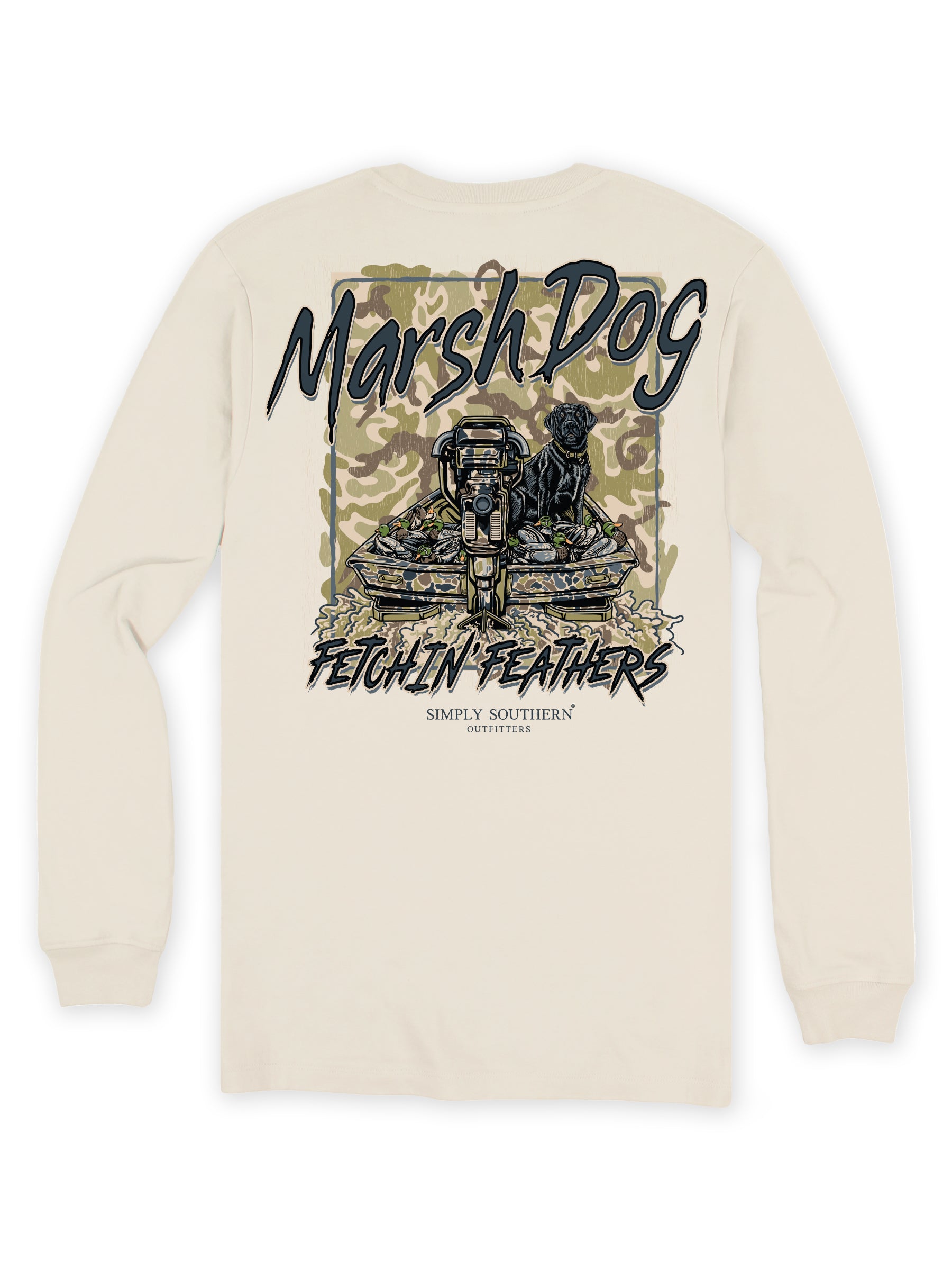 Simply Southern Duck Dog Boat Long Sleeve Unisex T-Shirt