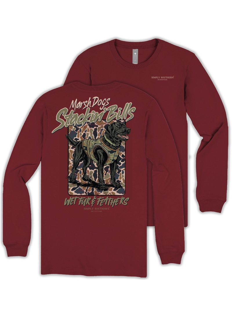 Simply Southern Camo Dog Vest Long Sleeve Unisex T-Shirt