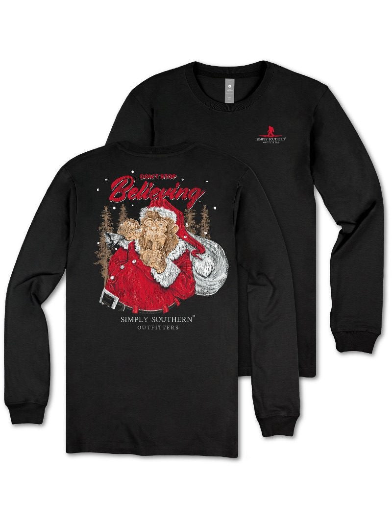Simply Southern Don't Stop Holiday Long Sleeve Unisex T-Shirt