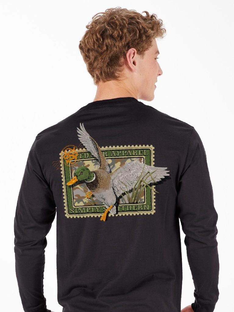 Simply Southern Duck Stamp Long Sleeve Unisex T-Shirt