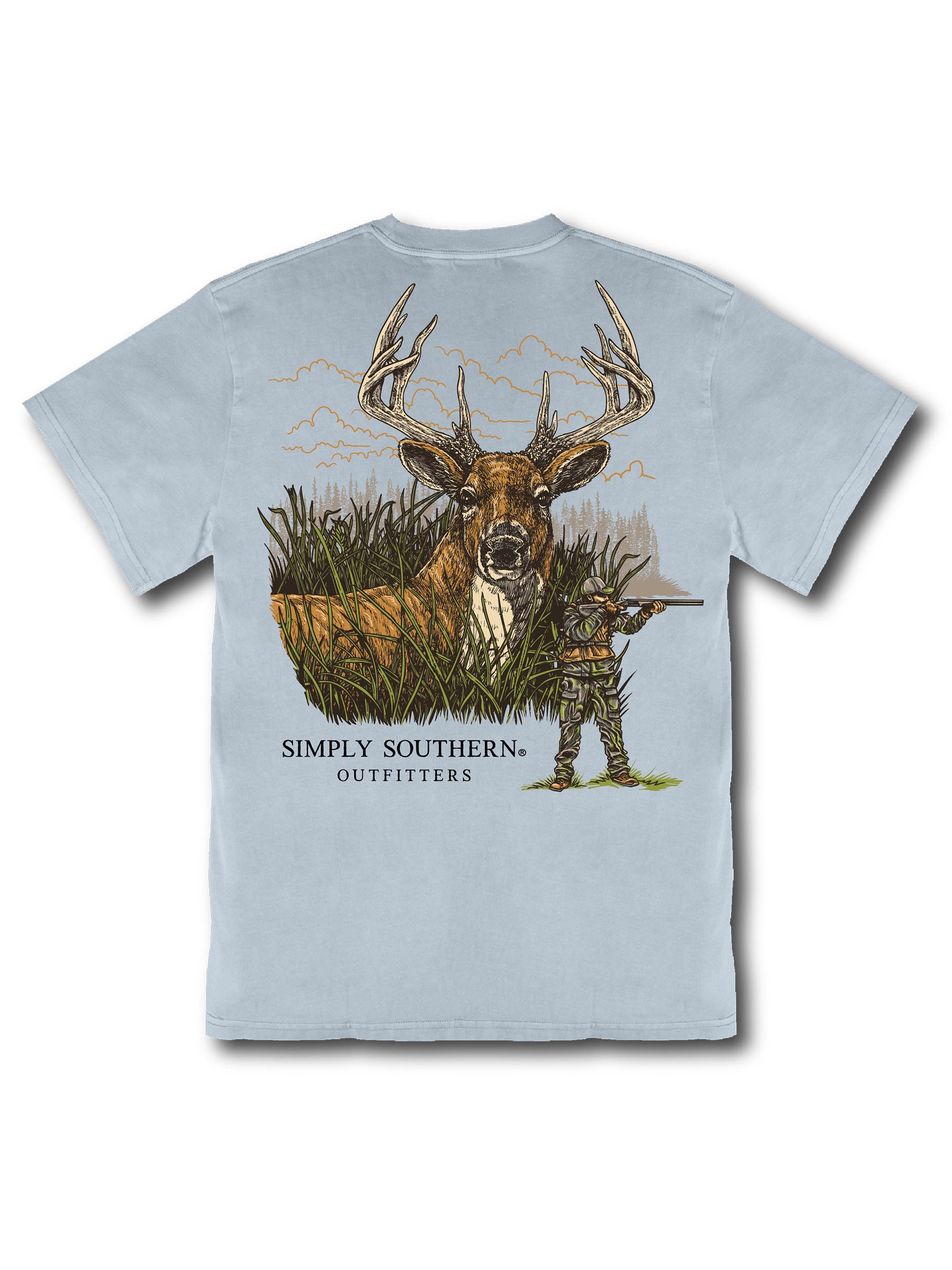 Simply Southern Outfitters Deer Hunting Mineral Washed Unisex T-Shirt - SimplyCuteTees