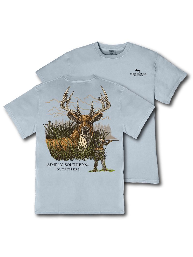 Simply Southern Outfitters Deer Hunting Mineral Washed Unisex T-Shirt - SimplyCuteTees