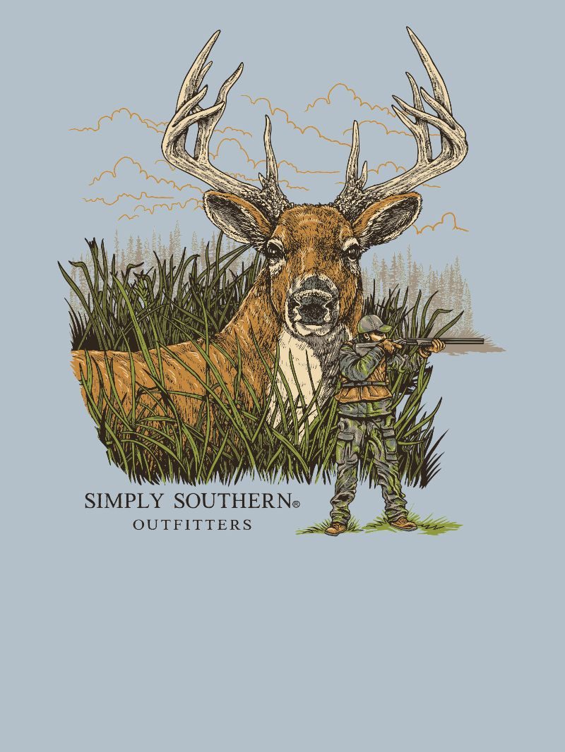 Simply Southern Outfitters Deer Hunting Mineral Washed Unisex T-Shirt - SimplyCuteTees