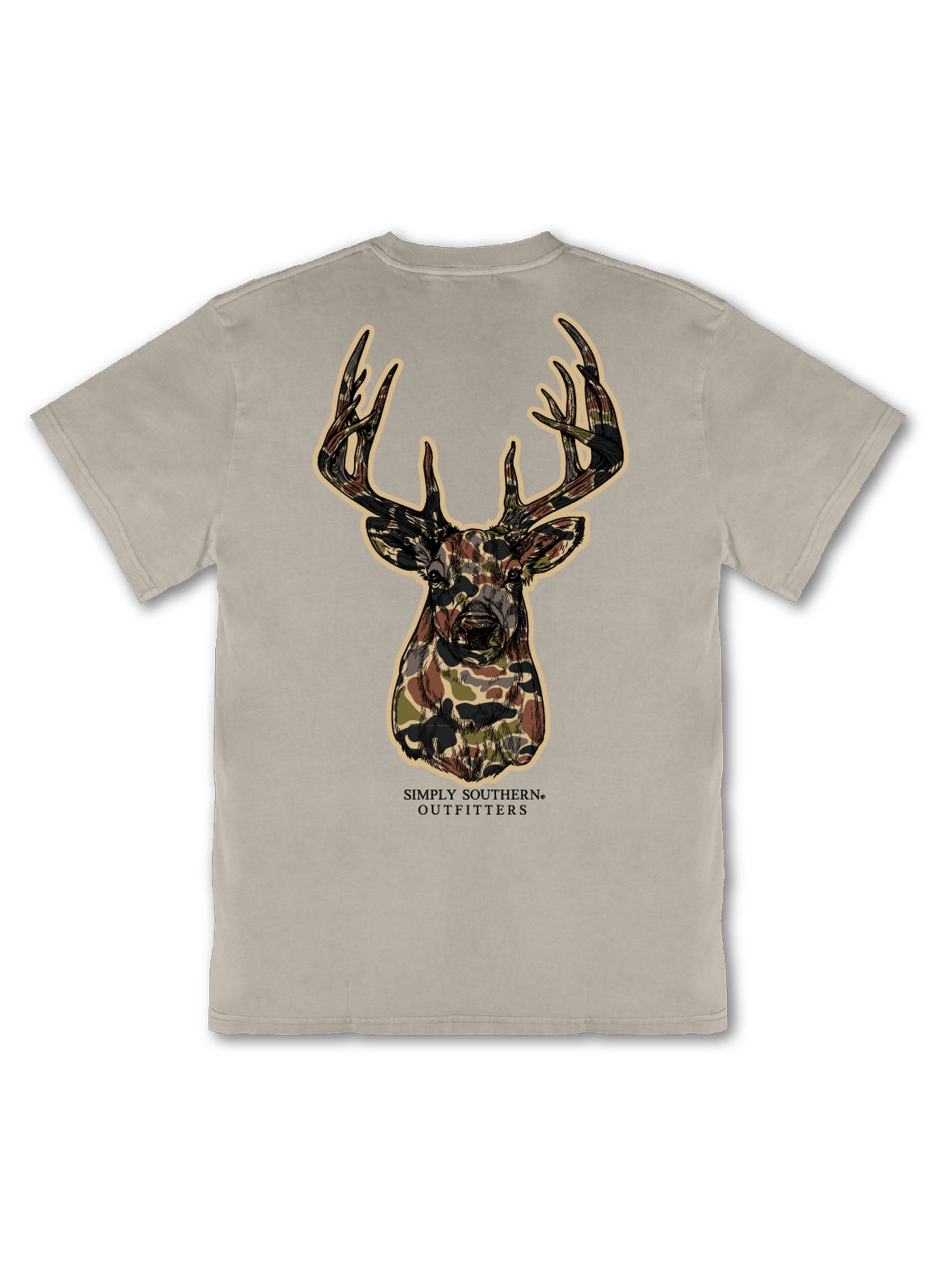 Simply Southern Camo Deer Mineral Washed Unisex T-Shirt