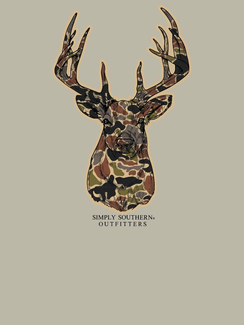 Simply Southern Camo Deer Mineral Washed Unisex T-Shirt
