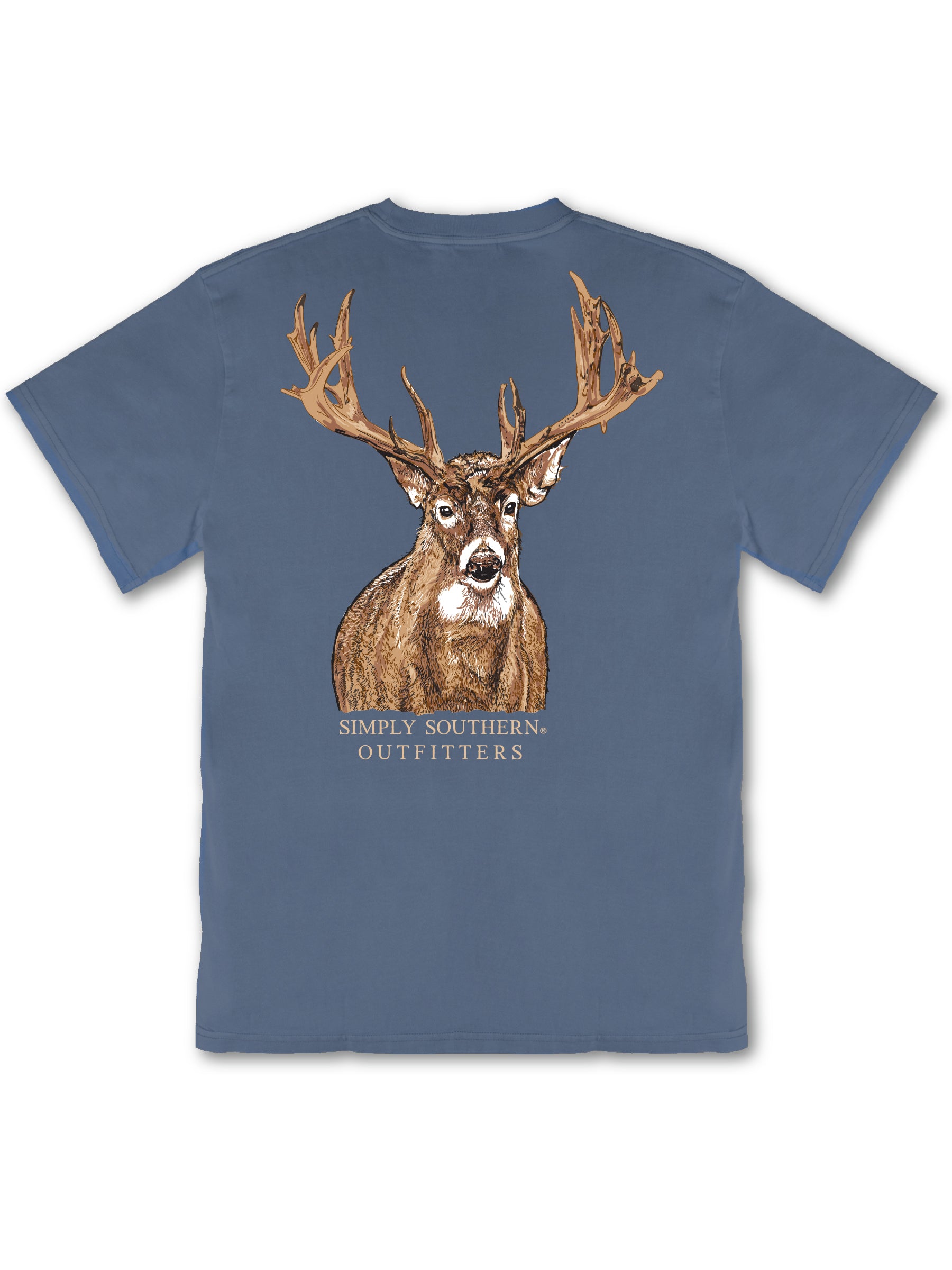 Simply Southern Large Deer Mineral Washed Unisex T-Shirt