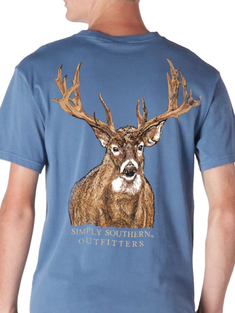 Simply Southern Large Deer Mineral Washed Unisex T-Shirt