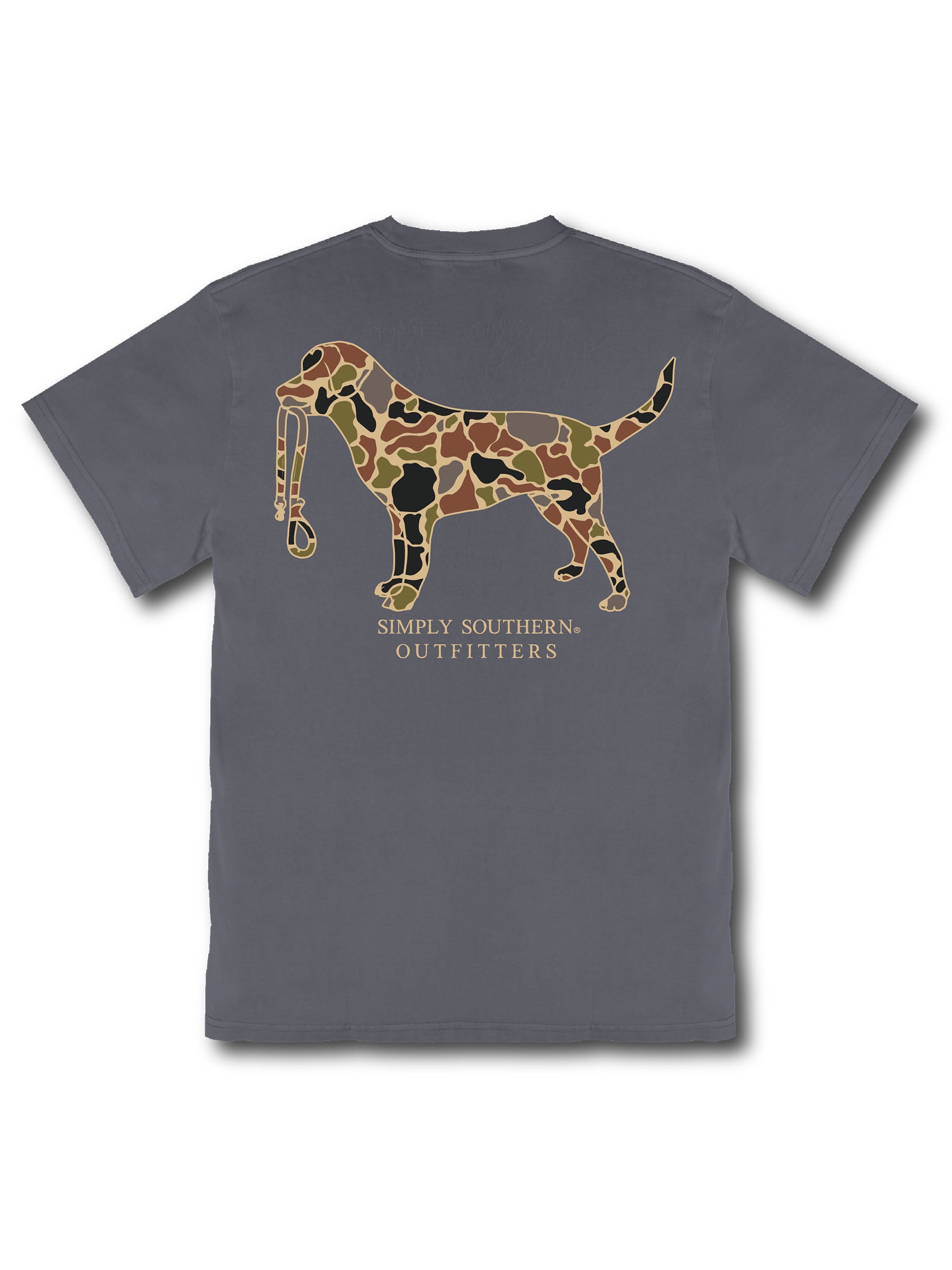 Simply Southern Outfitters Camo Dog Mineral Washed Unisex T-Shirt - SimplyCuteTees