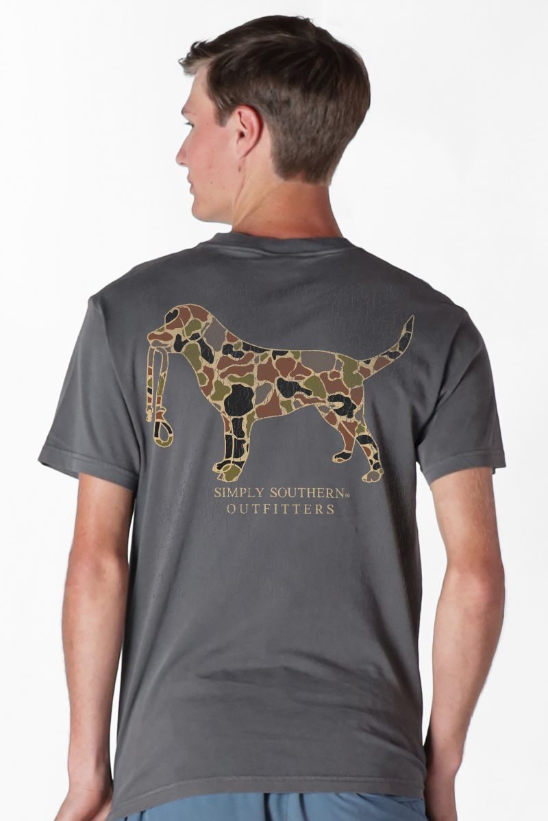 Simply Southern Outfitters Camo Dog Mineral Washed Unisex T-Shirt - SimplyCuteTees