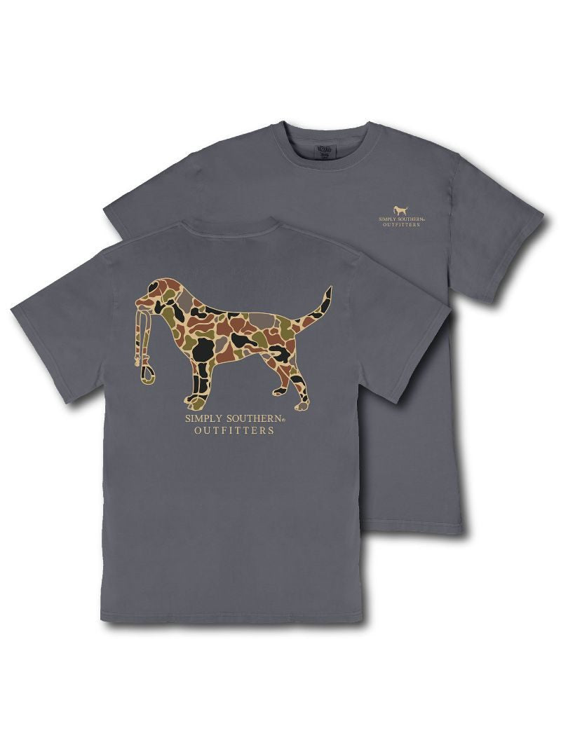 Simply Southern Outfitters Camo Dog Mineral Washed Unisex T-Shirt - SimplyCuteTees