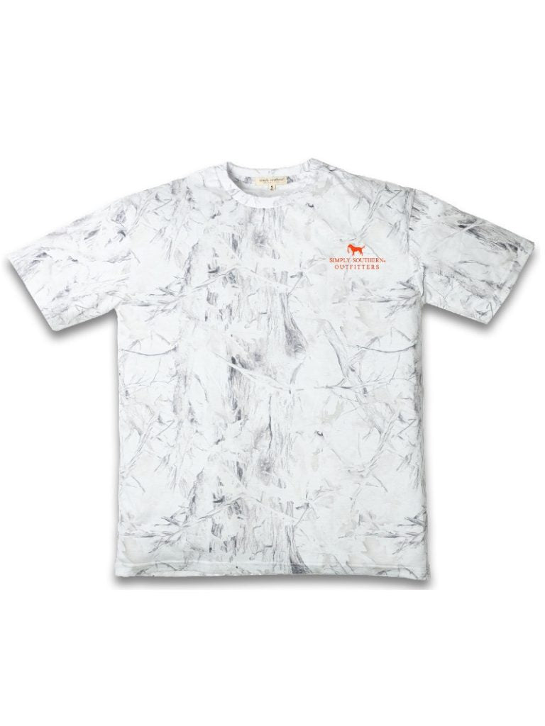 Simply Southern Dog Logo Camo White Unisex T-Shirt