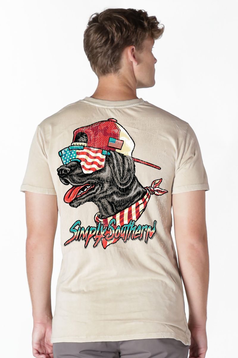 Simply Southern Outfitters USA Dog Mineral Washed Unisex T-Shirt
