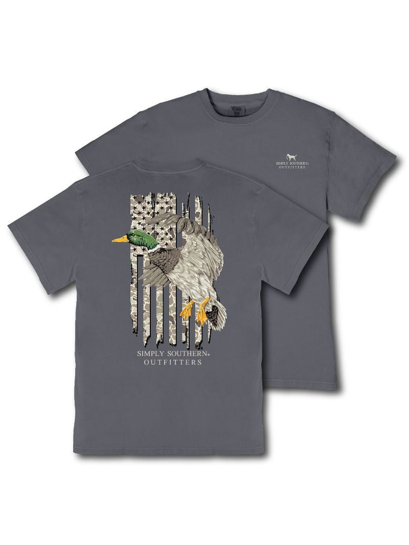 Simply Southern Outfitters Camo Duck Mineral Washed Unisex T-Shirt