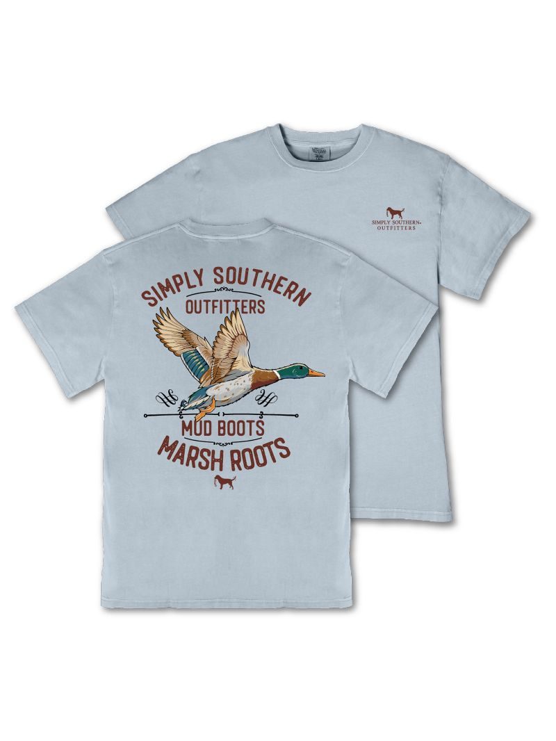 Simply Southern Mud Duck Mineral Washed Unisex T-Shirt