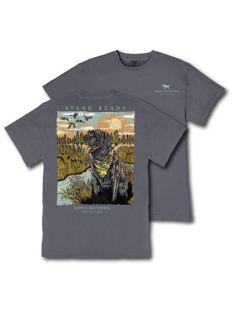 Simply Southern Outfitters Ready Dog Mineral Washed Unisex T-Shirt - SimplyCuteTees