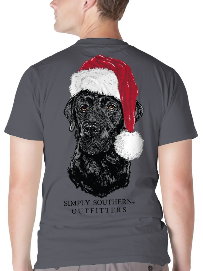 Simply Southern Santa Lab Holiday Mineral Washed Unisex T-Shirt