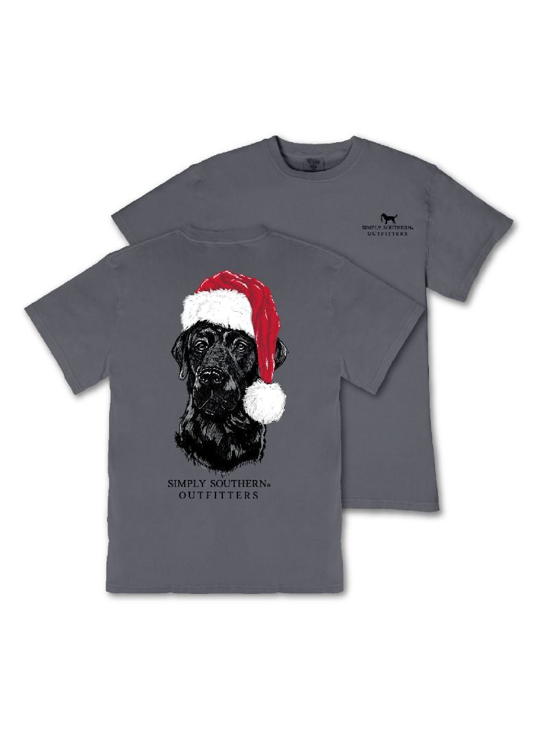 Simply Southern Santa Lab Holiday Mineral Washed Unisex T-Shirt