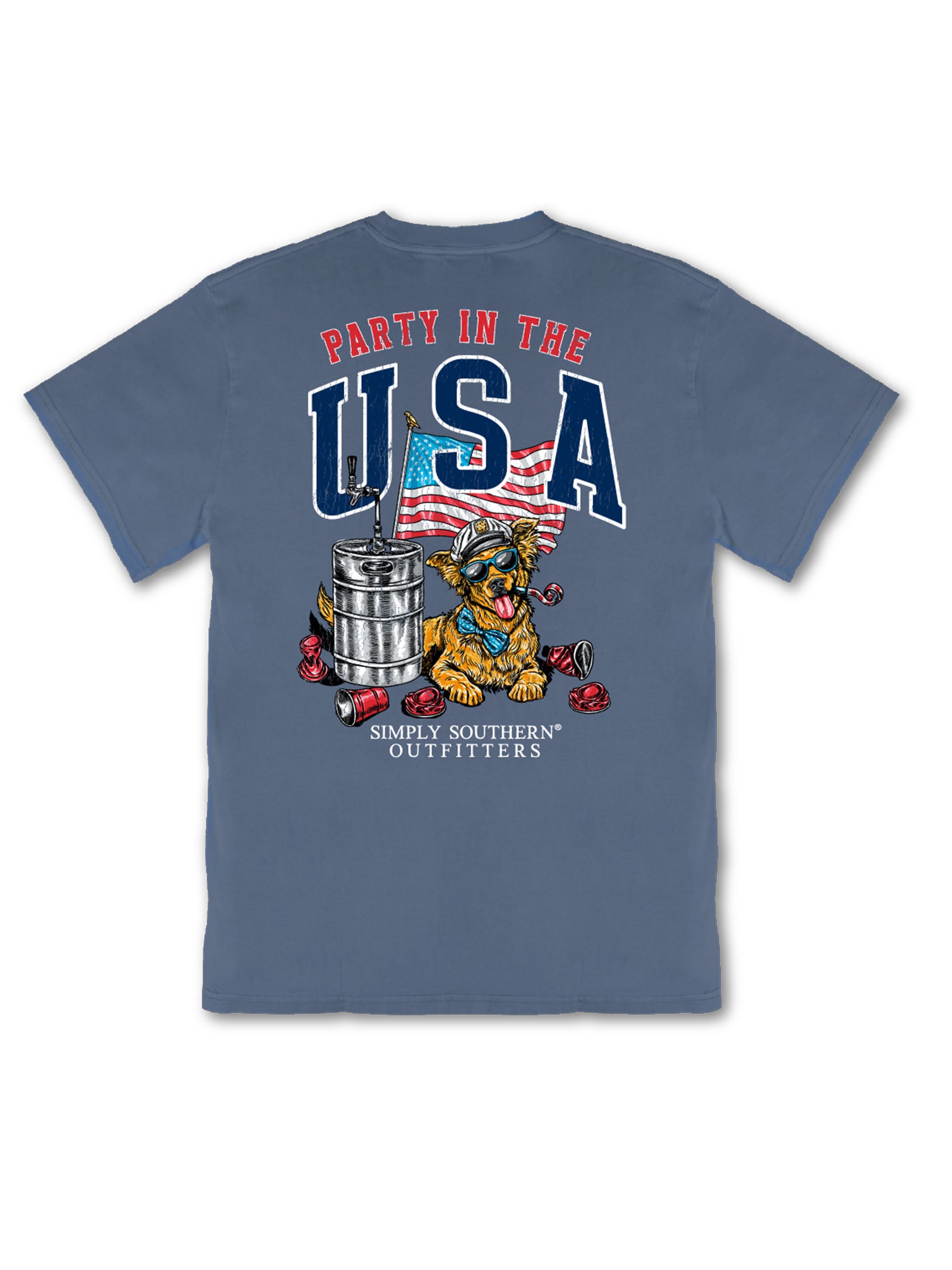 Simply Southern Outfitters USA Party Mineral Washed Unisex T-Shirt