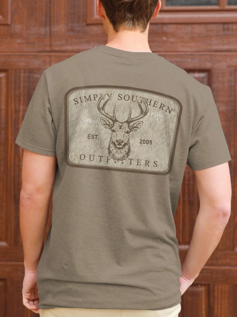 Simply Southern Distressed Buck Deer Unisex T-Shirt