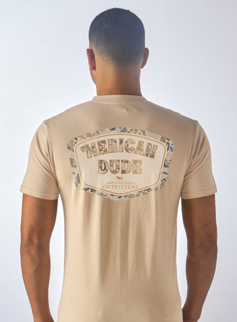 Simply Southern Merican Dude Camo Logo Unisex T-Shirt - SimplyCuteTees