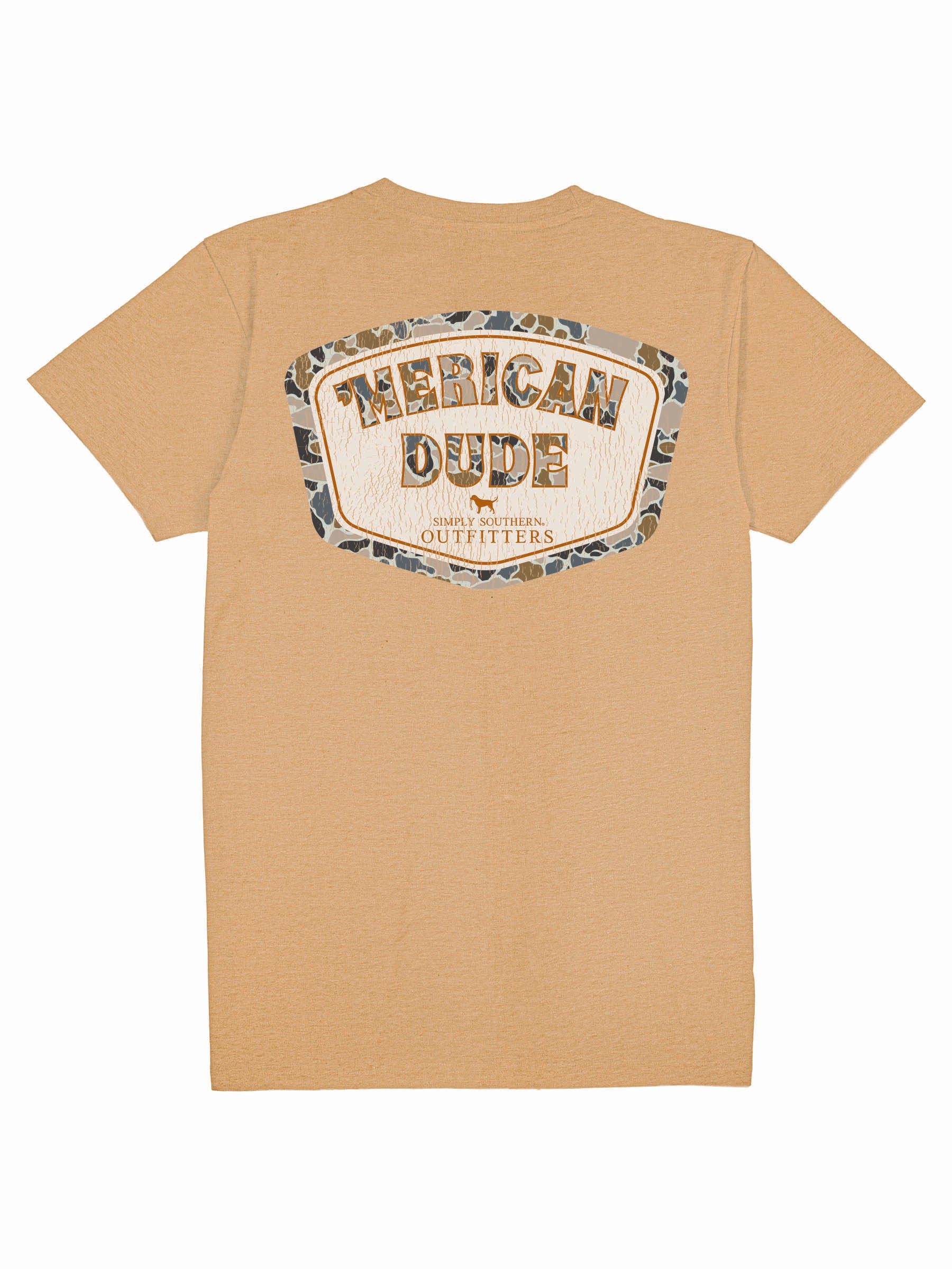 Simply Southern Merican Dude Camo Logo Unisex T-Shirt - SimplyCuteTees