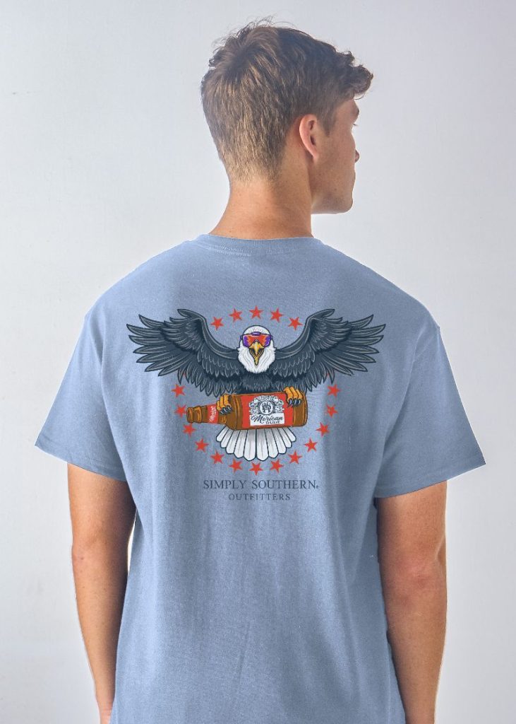 Simply Southern Eagle Stone Blue Unisex T-Shirt - SimplyCuteTees