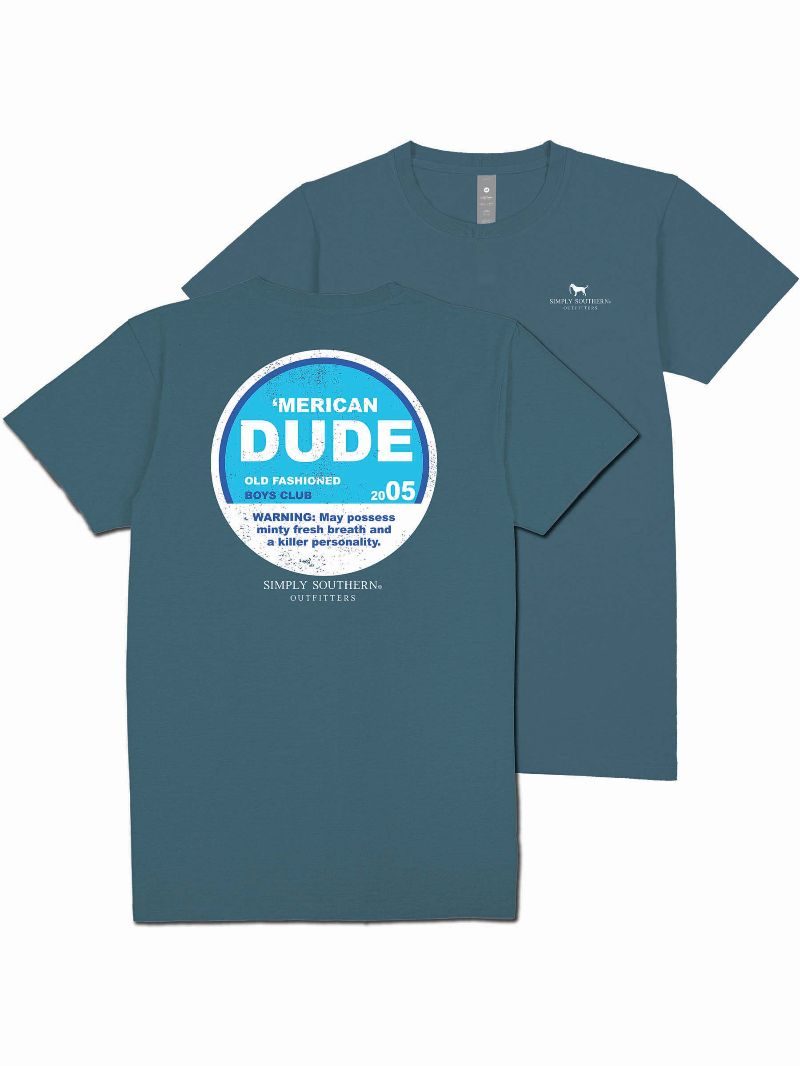 Simply Southern Merican Dude Boys Club Unisex T-Shirt - SimplyCuteTees