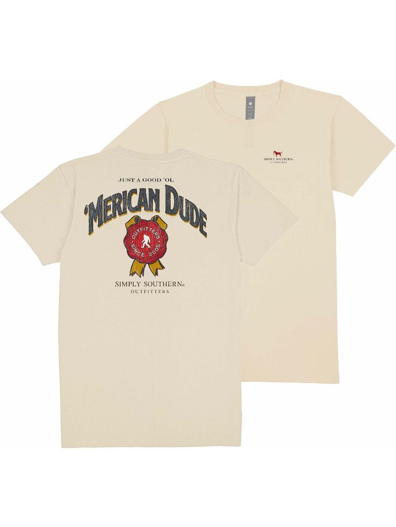 Simply Southern Merican Dude Label Unisex T-Shirt - SimplyCuteTees