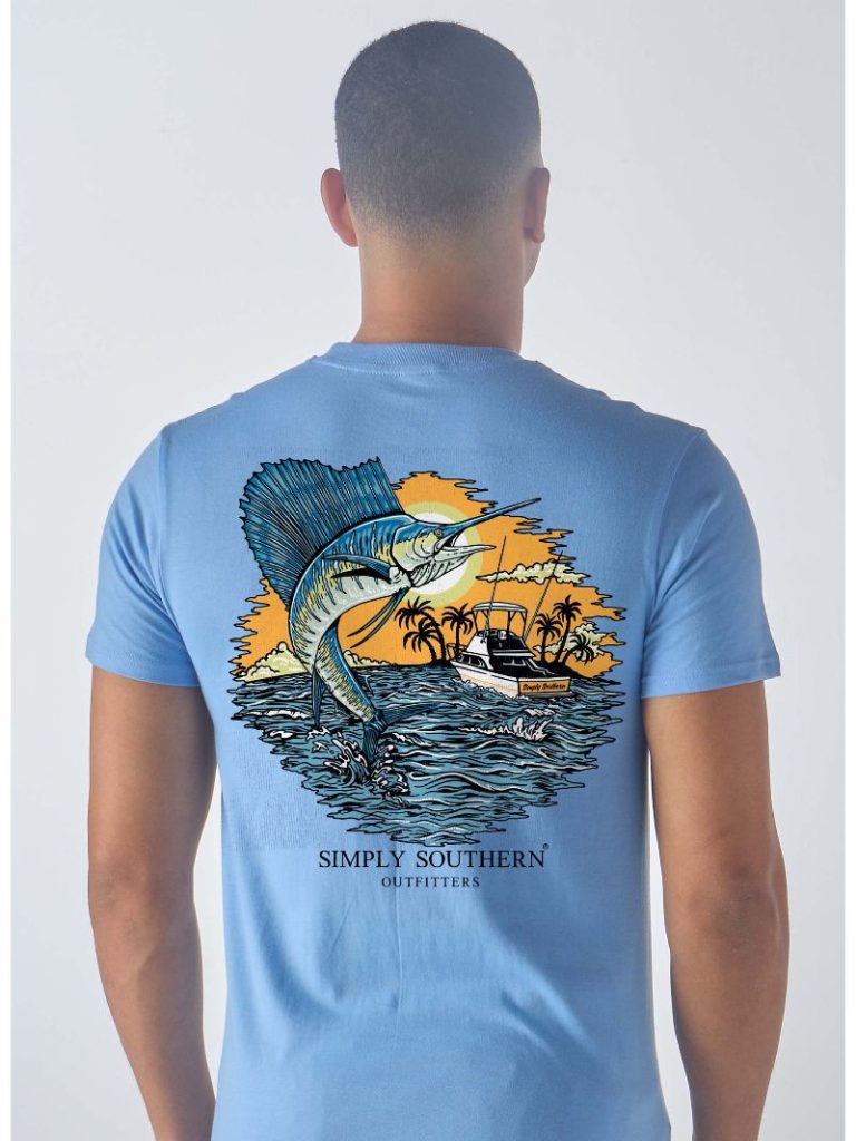 Simply Southern Sail Fish Unisex T-Shirt - SimplyCuteTees
