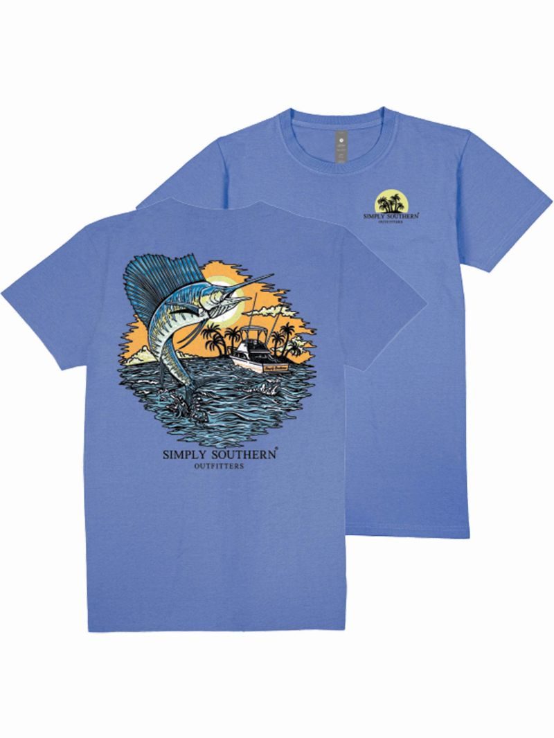 Simply Southern Sail Fish Unisex T-Shirt - SimplyCuteTees