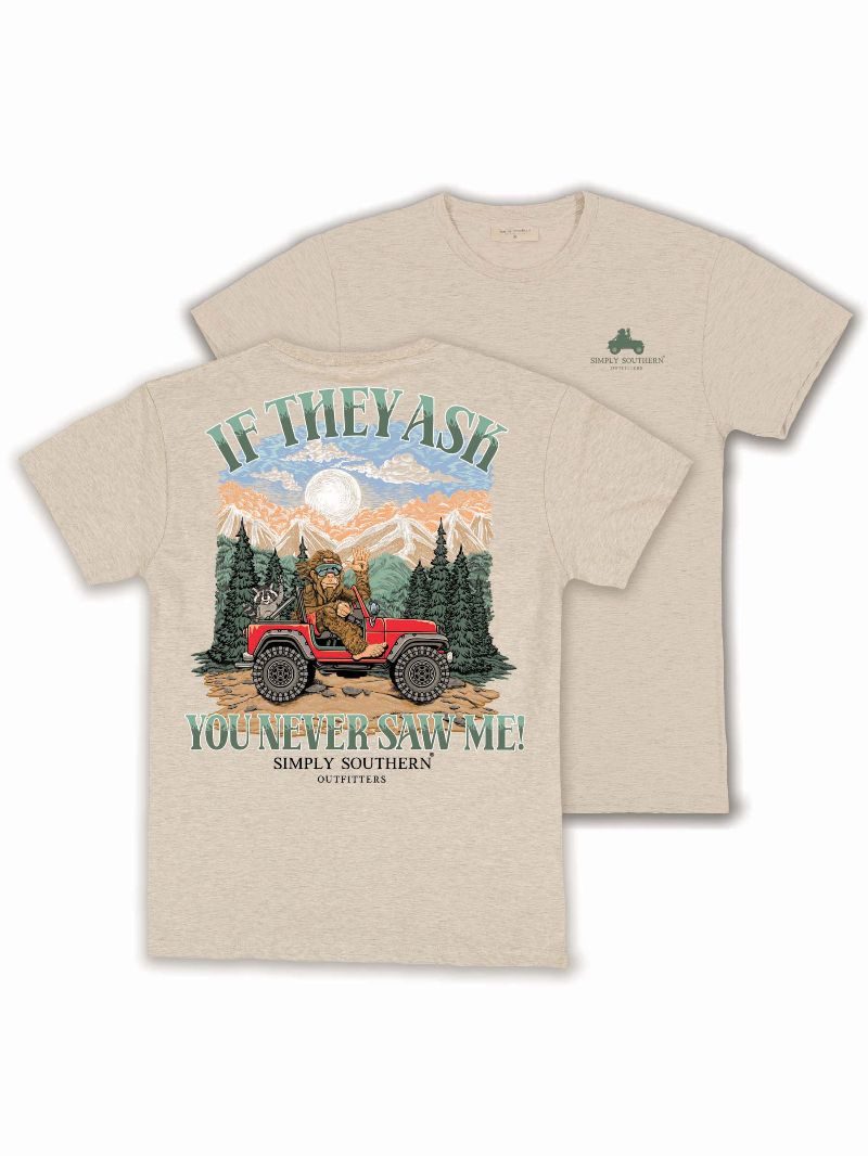Simply Southern Raccoon Sasquatch Unisex T-Shirt - SimplyCuteTees