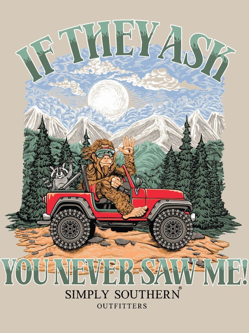Simply Southern Raccoon Sasquatch Unisex T-Shirt - SimplyCuteTees