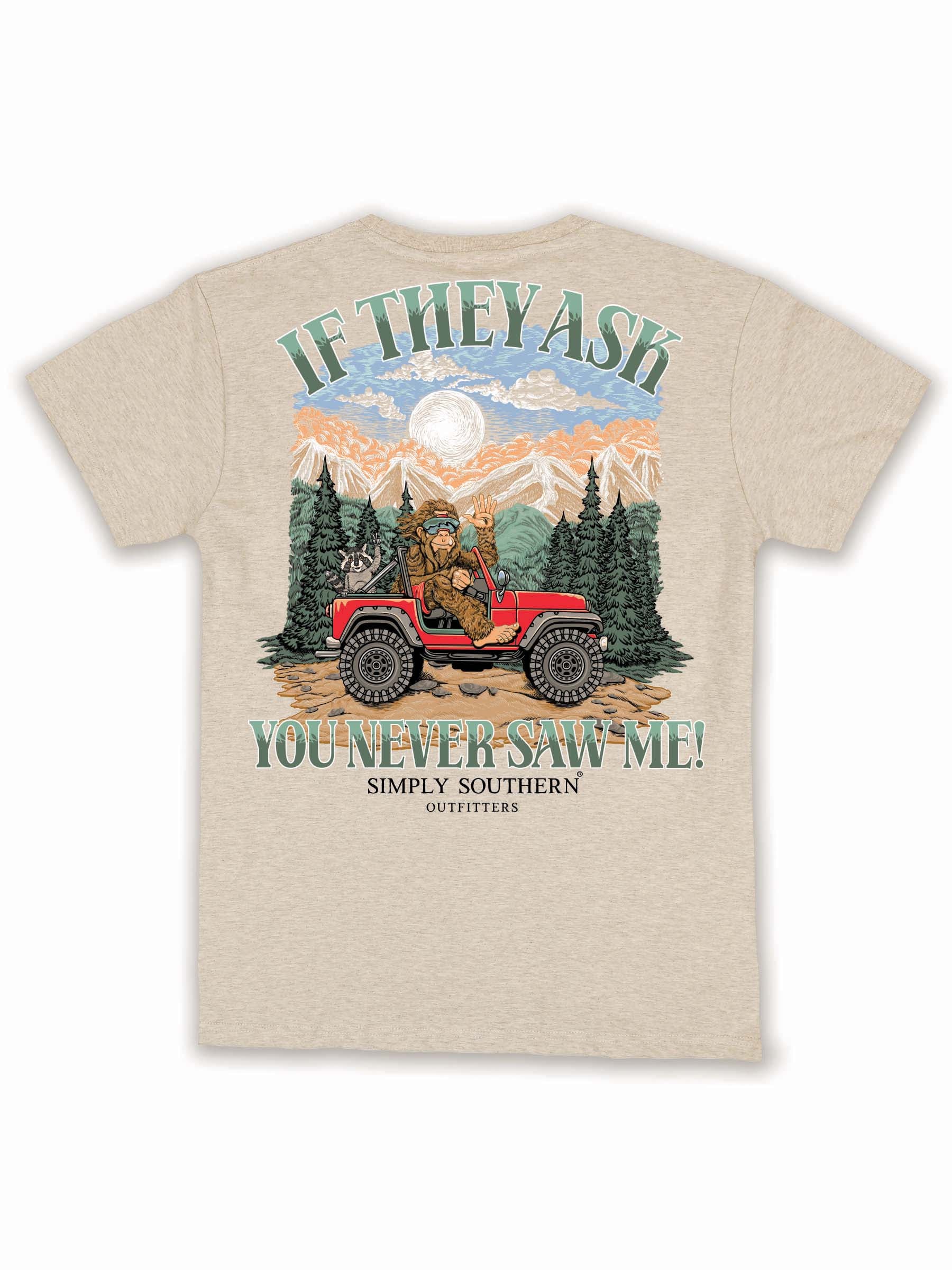 Simply Southern Raccoon Sasquatch Unisex T-Shirt - SimplyCuteTees