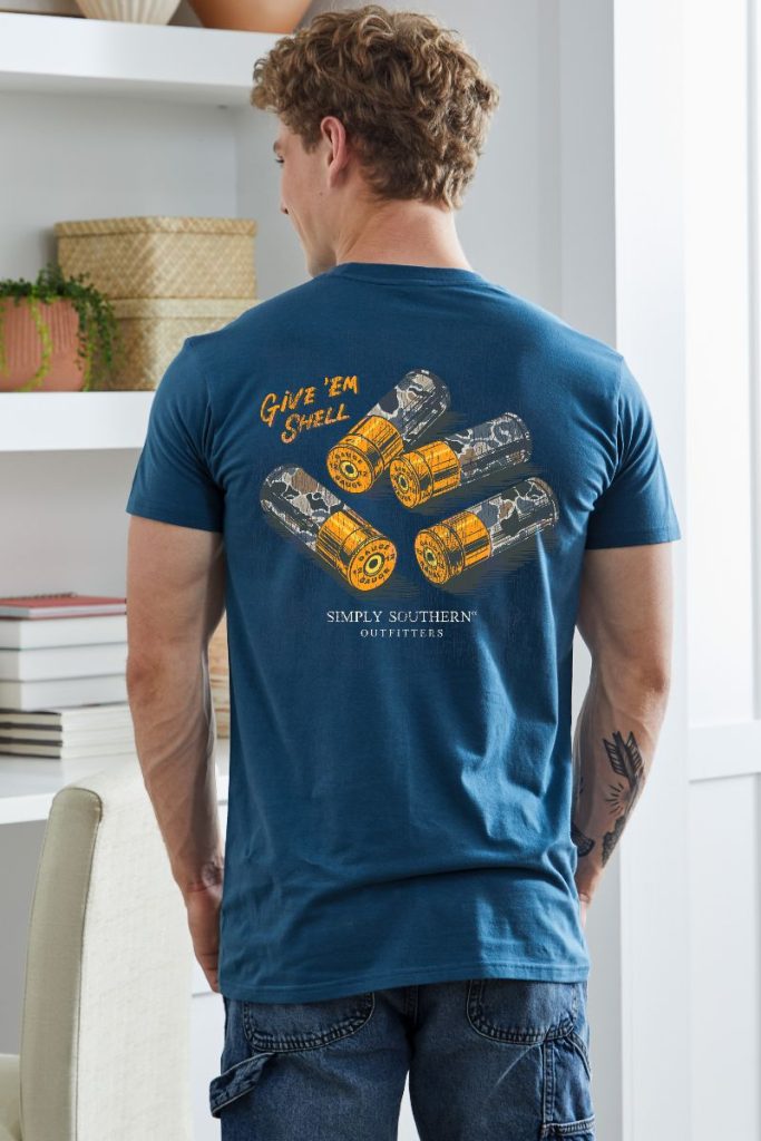 Simply Southern Camo Shells Unisex T-Shirt - SimplyCuteTees