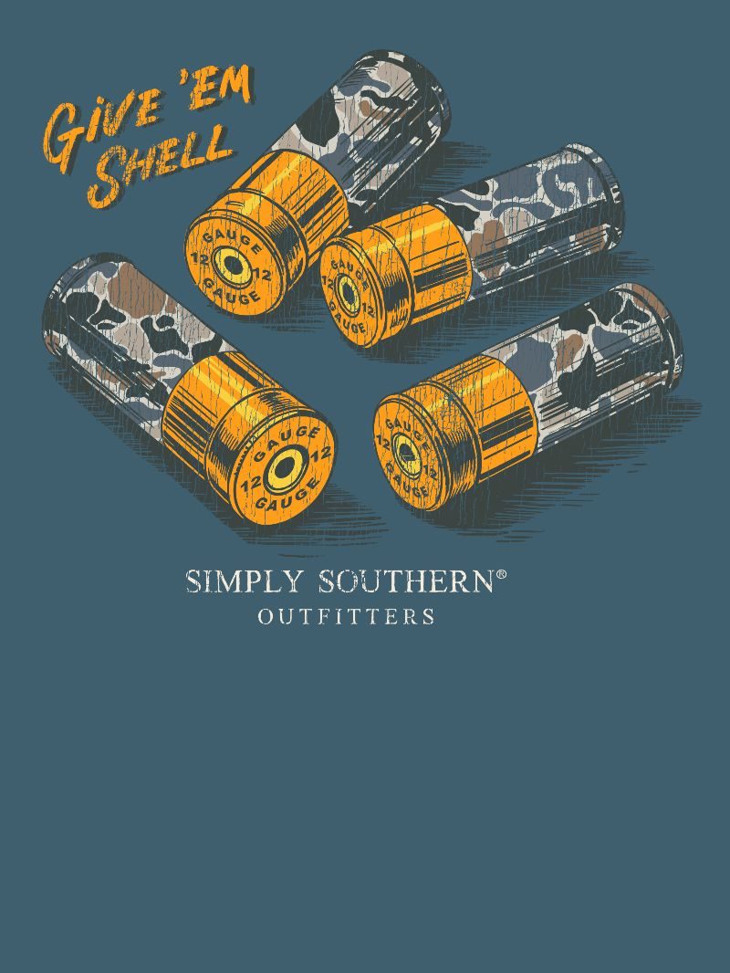 Simply Southern Camo Shells Unisex T-Shirt - SimplyCuteTees