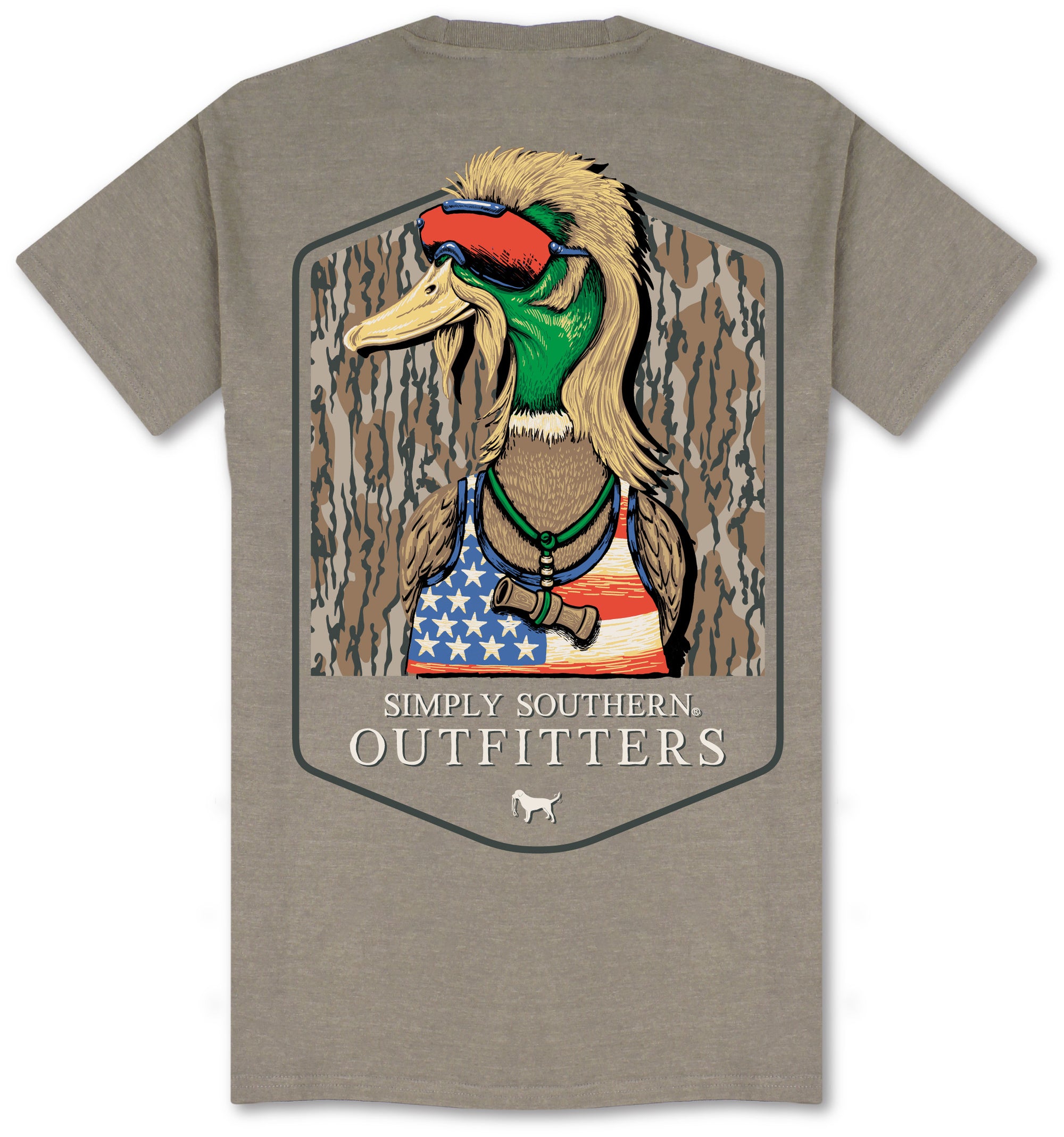Simply Southern USA Tree Duck Mullet Unisex T-Shirt - SimplyCuteTees