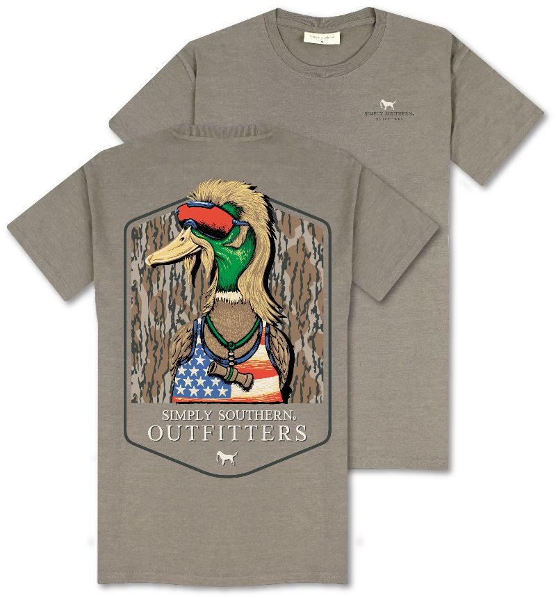 Simply Southern USA Tree Duck Mullet Unisex T-Shirt - SimplyCuteTees