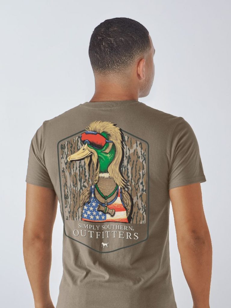 Simply Southern USA Tree Duck Mullet Unisex T-Shirt - SimplyCuteTees