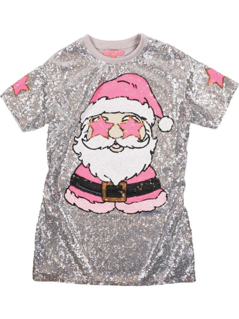 Simply Southern Merry Holiday Sequins Dress Top