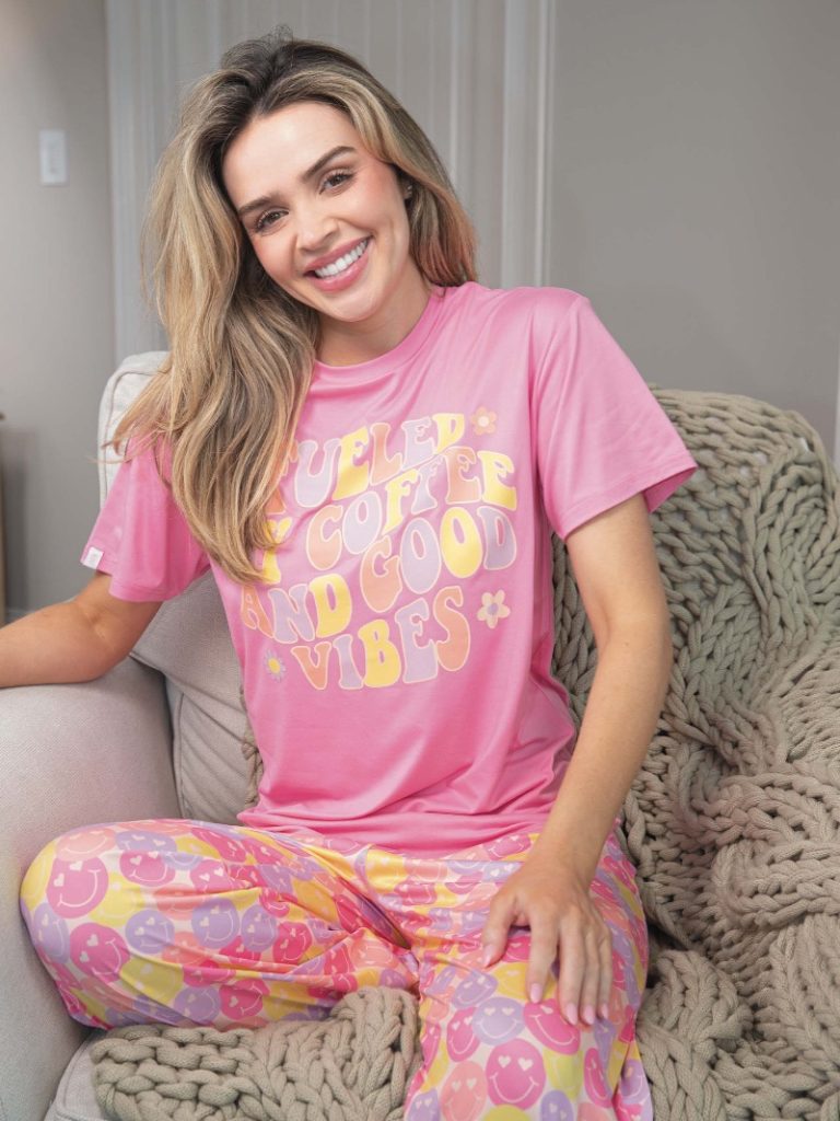 Simply Southern Coffee PJ Pants &amp; T-Shirt Set