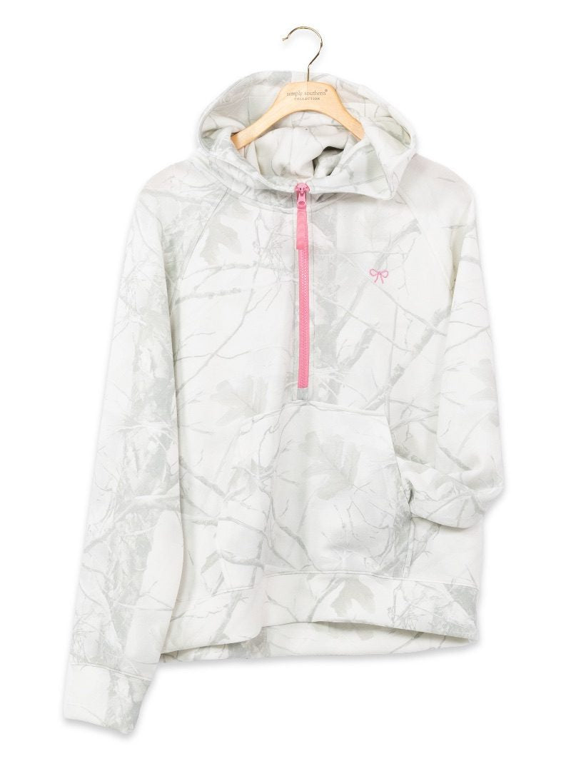 Simply Southern 0226 Camo Pattern Alara Long Sleeve Hoodie