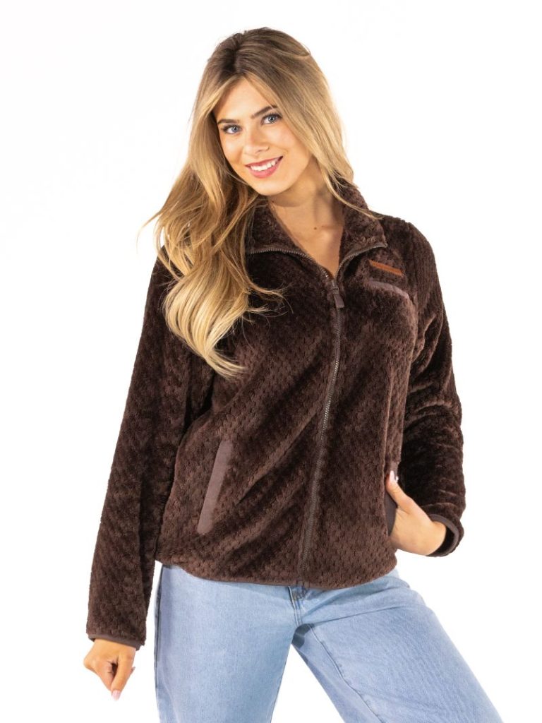 Simply Southern 0226 Soft Sherpa Full Zip Long Sleeve Jacket