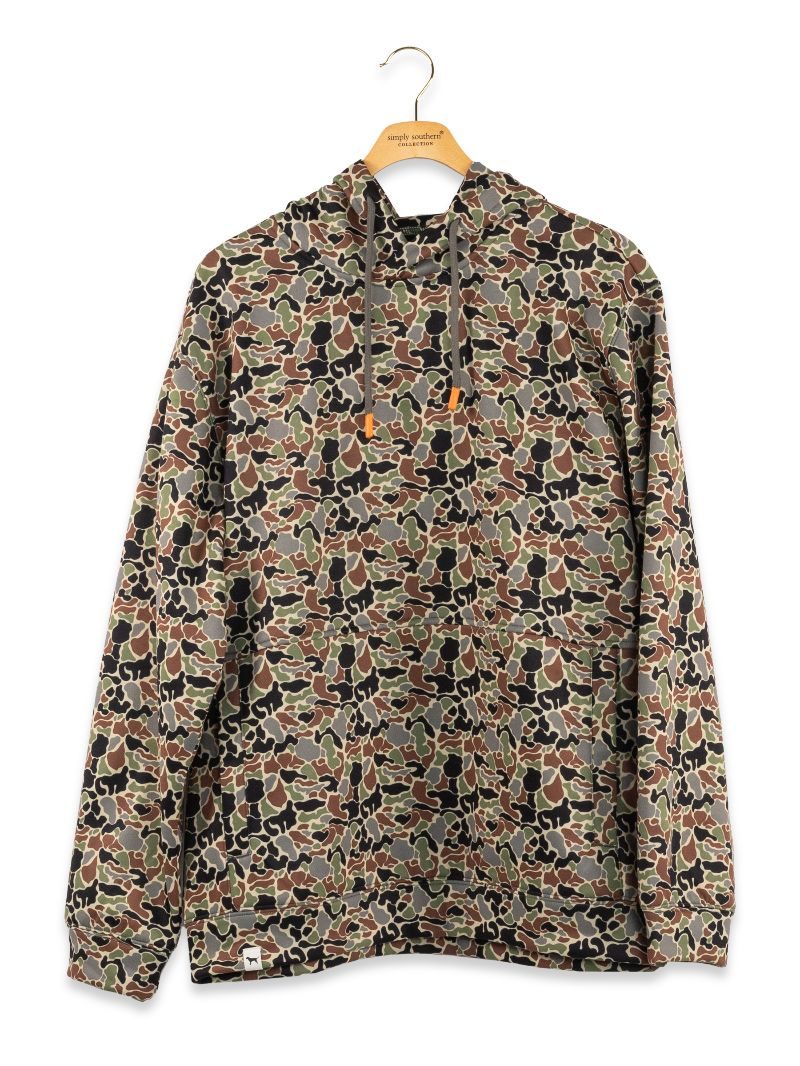 Simply Southern William Classic Camo Unisex Long Sleeve Hoodie