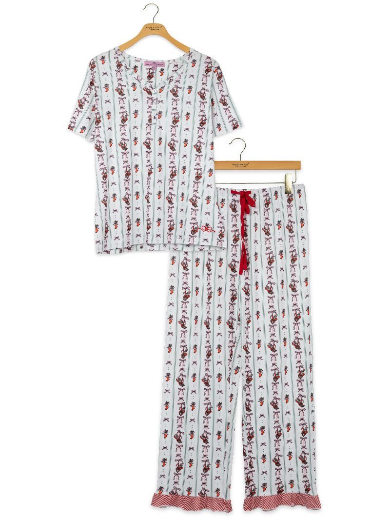 Simply Southern 0226 Christmas Holiday PJ Pants &amp; Top Set