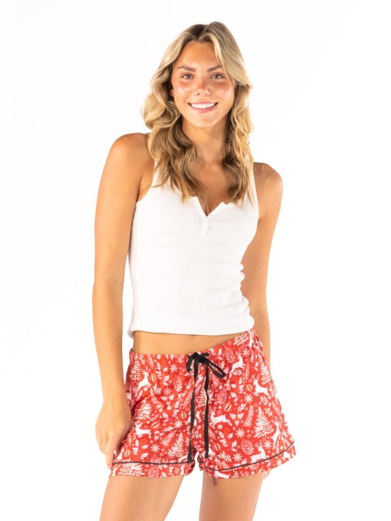 Simply Southern 0226 Holiday Patterns PJ Shorts