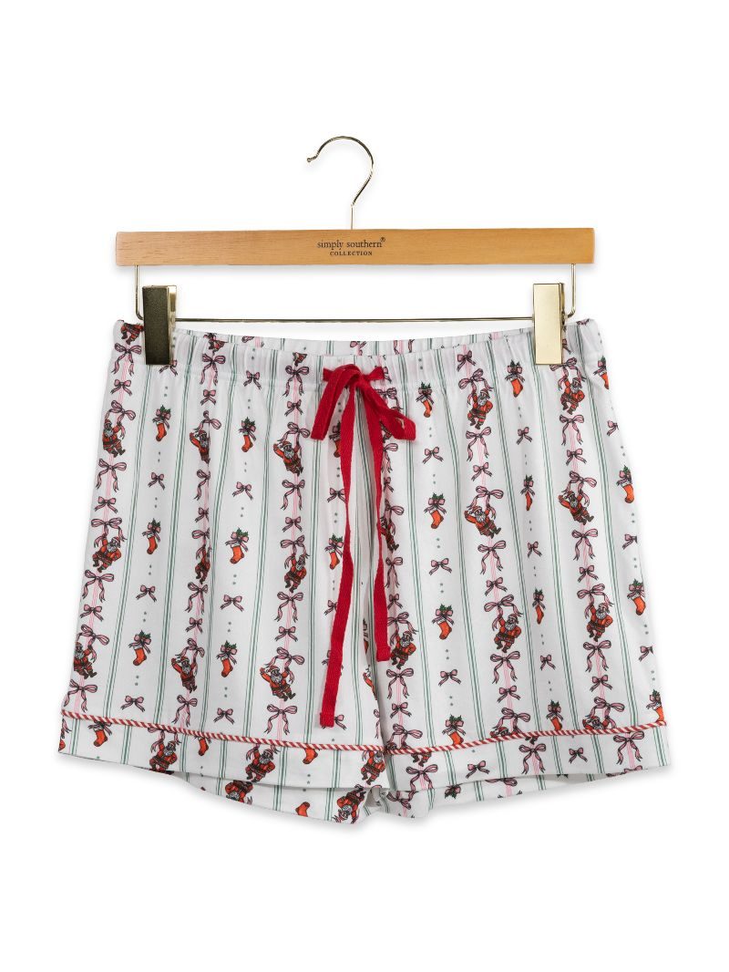 Simply Southern 0226 Holiday Patterns PJ Shorts